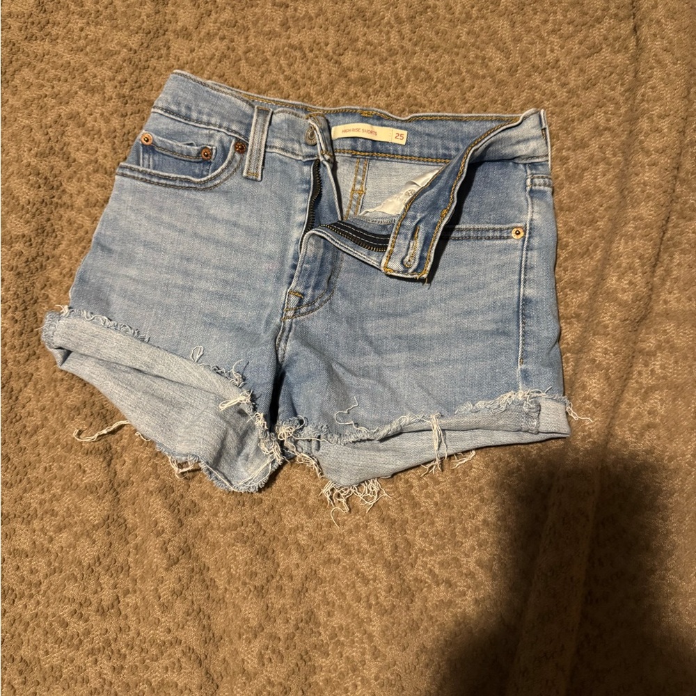 Women's Light Blue Denim Levi’s Shorts